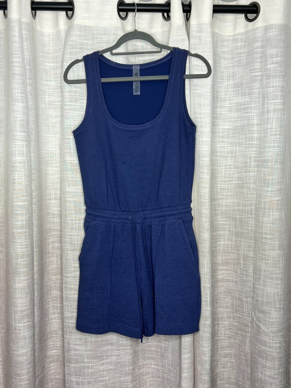 Lou and Grey Blue Textured Romper